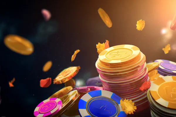 2G777 Casino — Step inside our high-end casino experience A glamorous woman holding casino chips in a neon-lit environment, representing the premium online casino atmosphere of 2G777.