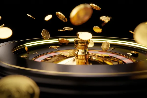 2G777 Jackpot Slots — Spin for massive rewards A dramatic shot of winning sevens landing on a slot reel surrounded by shining gold coins, symbolizing big wins.